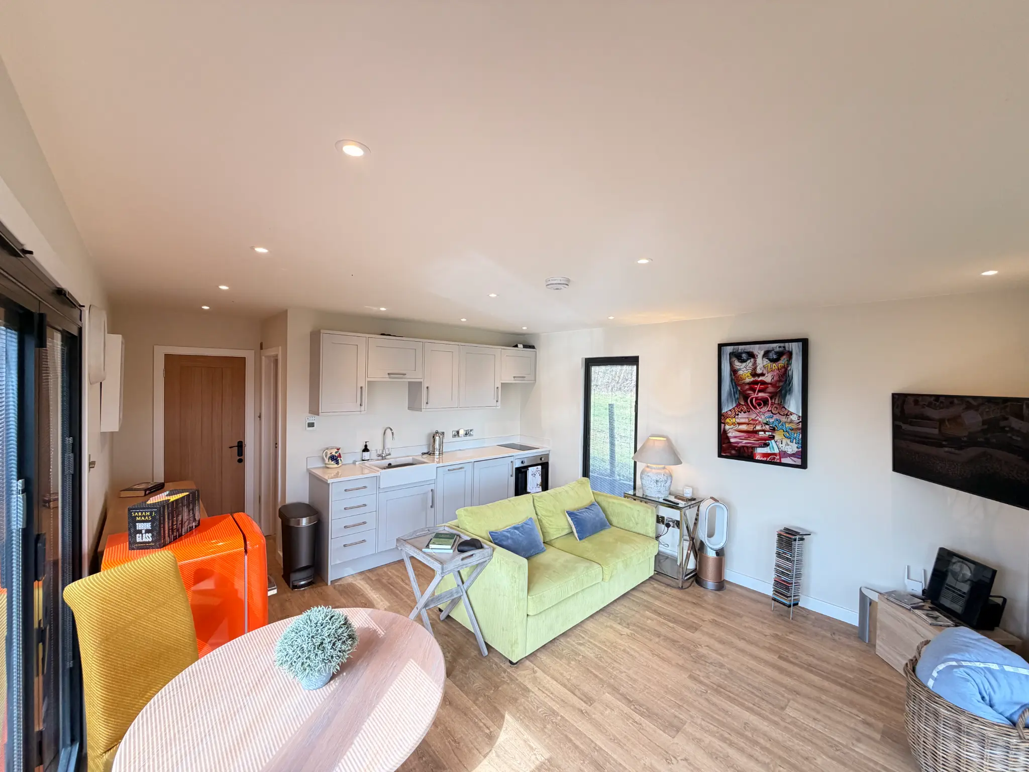 Open-plan living and kitchen